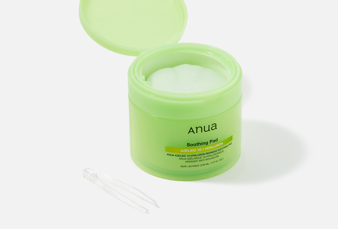 ANUA Calming Toner Pads Azelaic Acid 10% + Hyaluron Redness Soothing Pads