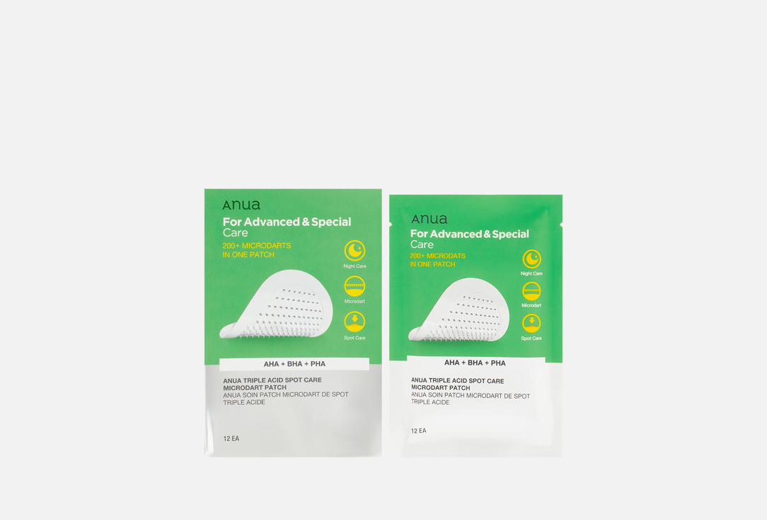 ANUA Anti-blemish Face Patches Triple Acid Spot Care Microdart Patches