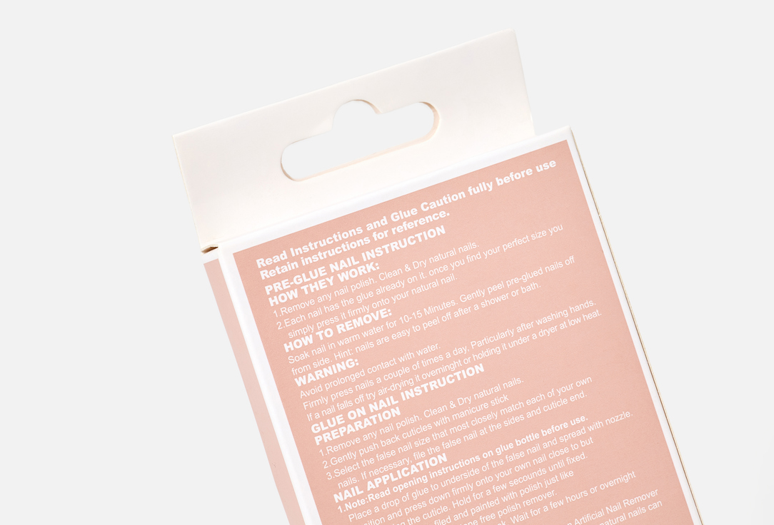 Katia Press On Gel Nail Nails Coffin CK09, Nude 1 pcs Katia Press On Gel Nail Nails Coffin