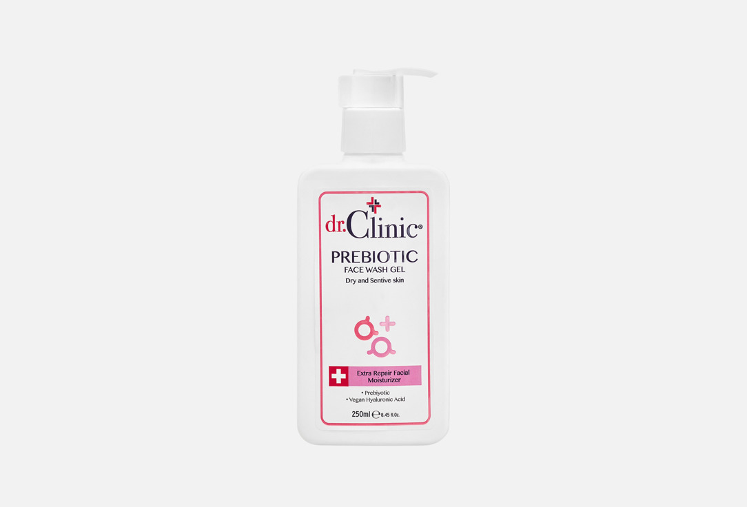 Dr.Clinic Face Wash Gel Cleanser Prebiotic Pink