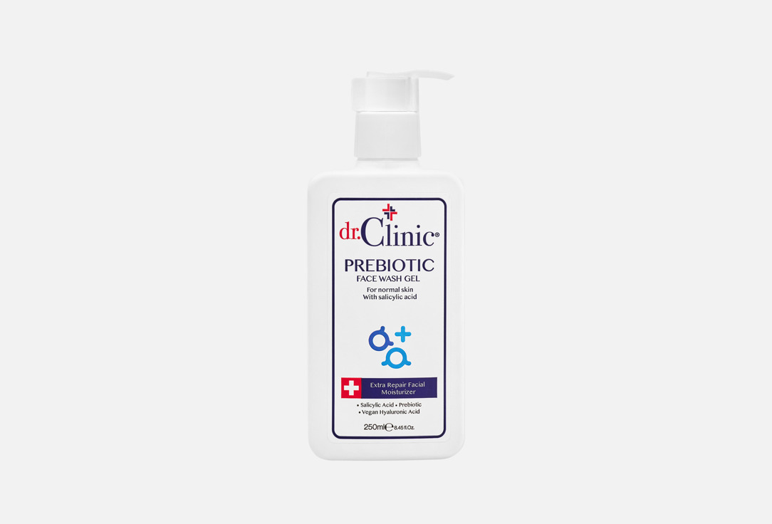 Dr.Clinic Face Wash Gel With Salicylic Acid Prebiotic Dark Blue