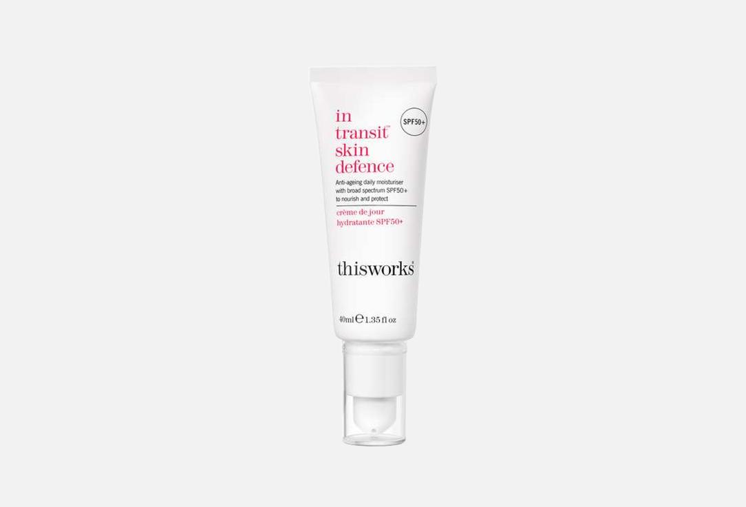 This Works Anti-ageing moisturizing face sunscreen SPF 50 in transit skin defence 40 ml This Works Anti-ageing moisturizing face sunscreen SPF 50 in transit skin defence