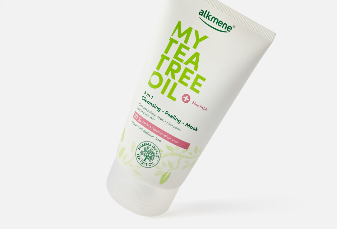 alkmene 3 in 1 Cleansing – Peeling – Mask MY TEA TREE OIL 150 ml alkmene 3 in 1 Cleansing – Peeling – Mask MY TEA TREE OIL