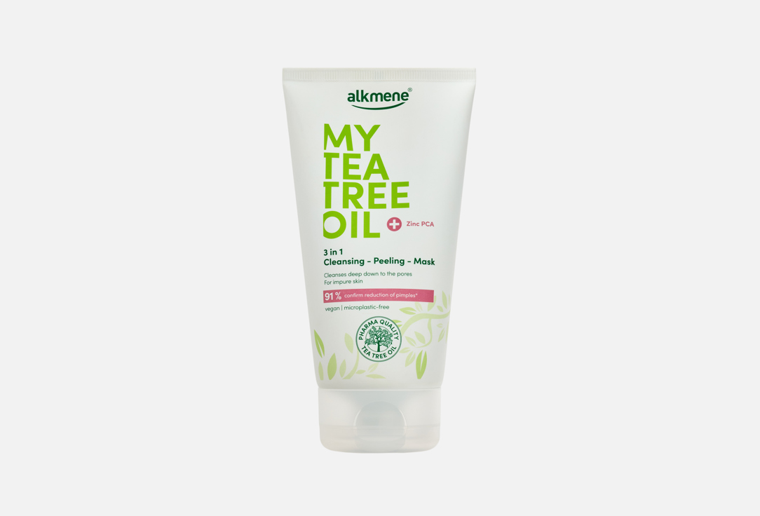 alkmene 3 in 1 Cleansing – Peeling – Mask MY TEA TREE OIL 150 ml alkmene 3 in 1 Cleansing – Peeling – Mask MY TEA TREE OIL