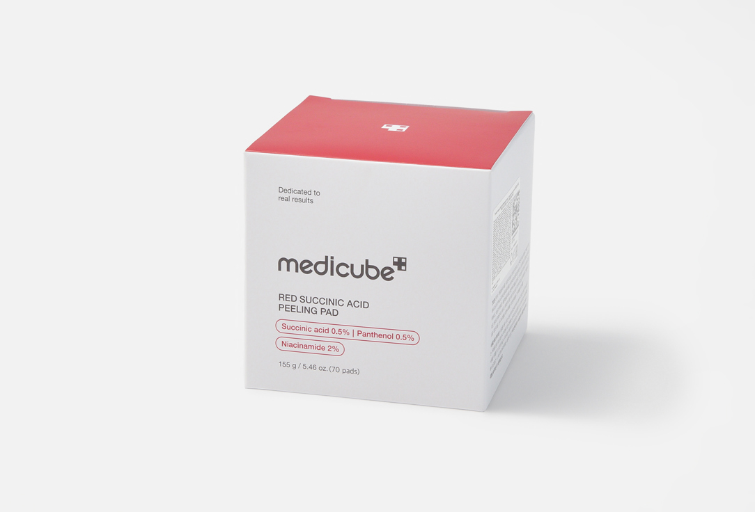 Medicube Exfoliating peeling pads Red Succinic Acid Panthenol Pad