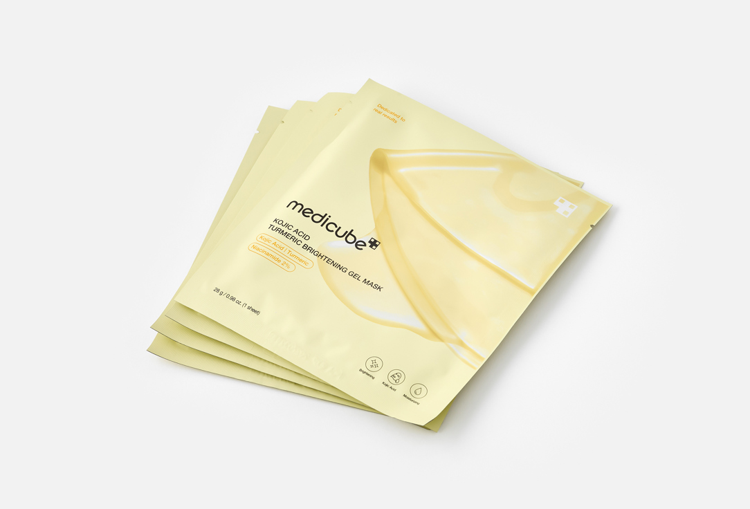 Medicube Smoothing & Brightening Face Mask Pack Kojic Acid Turmeric Brightening Gel Mask