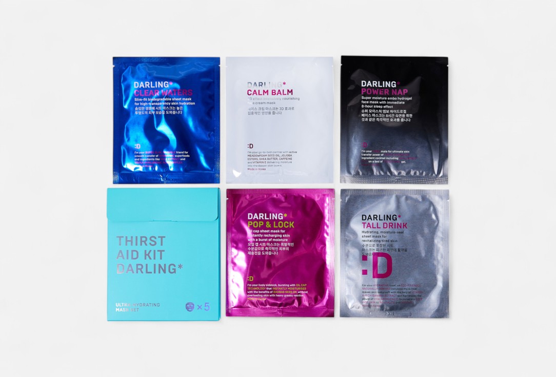DARLING* Intensive Hydrating Face Mask Set THIRST AID KIT