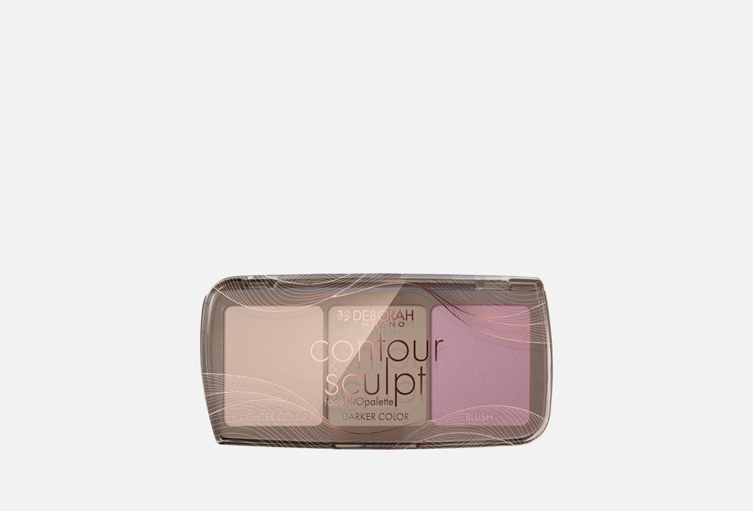 DEBORAH MILANO Face palette CONTOUR & SCULPT FACE TRIO PALETTE