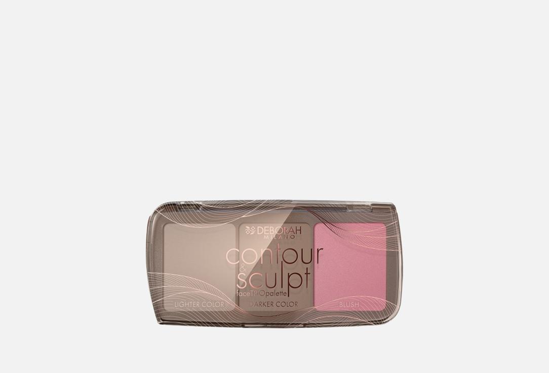 DEBORAH MILANO Face palette CONTOUR & SCULPT FACE TRIO PALETTE