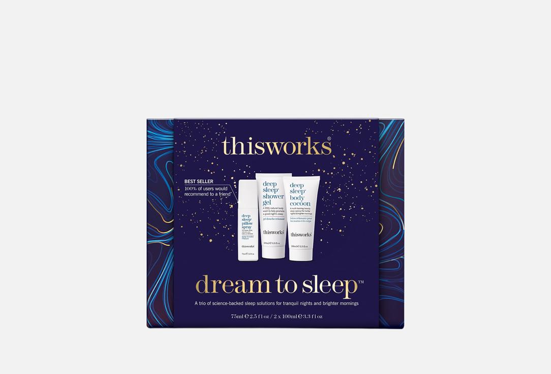 This Works Gift Set: Pillow Spray, Shower Gel, Body Lotion Dream To Sleep 3 pcs This Works Gift Set: Pillow Spray, Shower Gel, Body Lotion Dream To Sleep