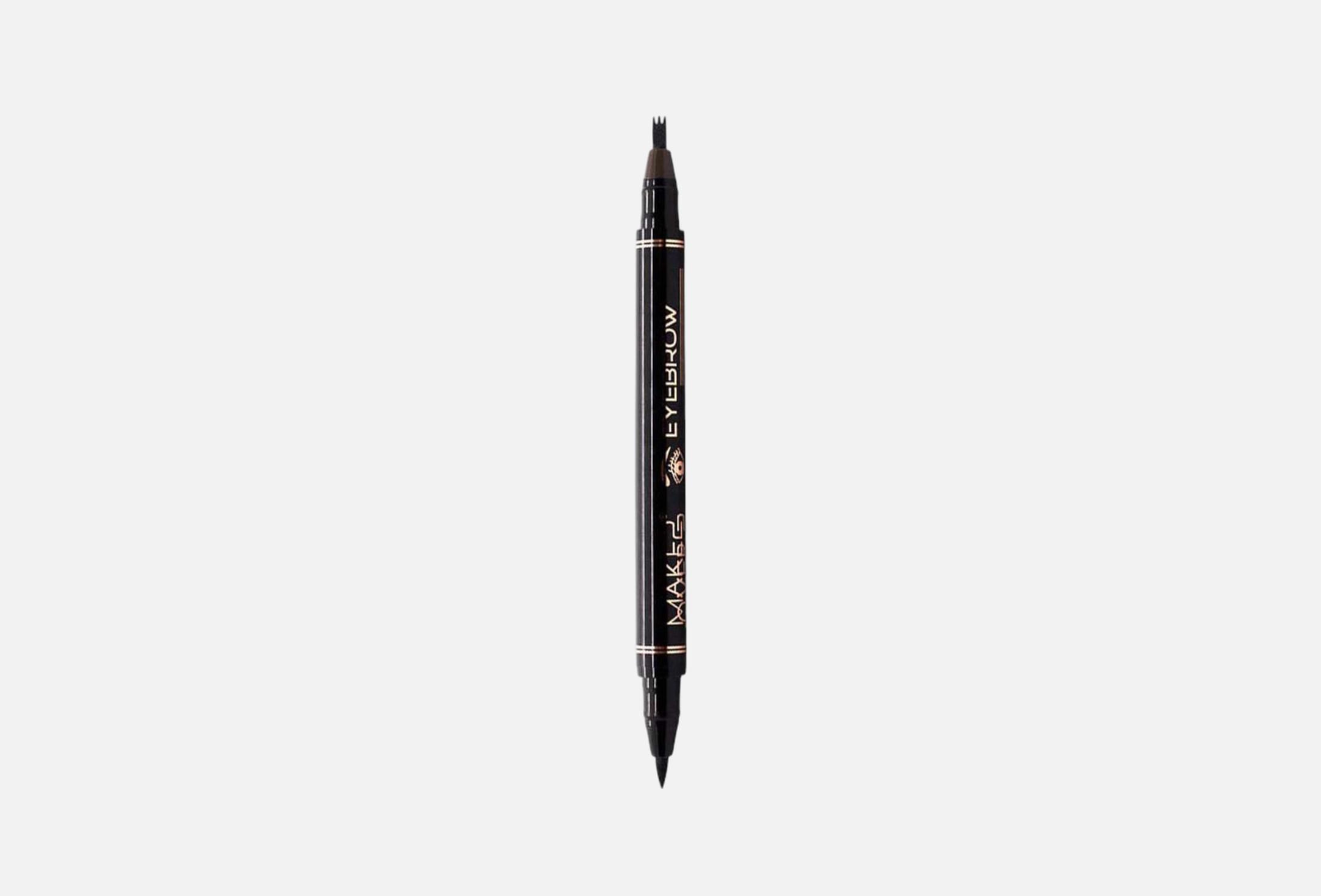 Eyebrow And Eyeliner Pen 4 002, Black/dark brown