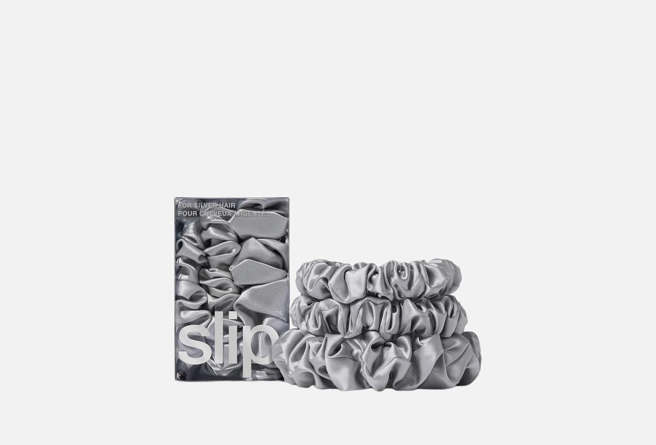 Back to Basics Scrunchie  3 SILVER