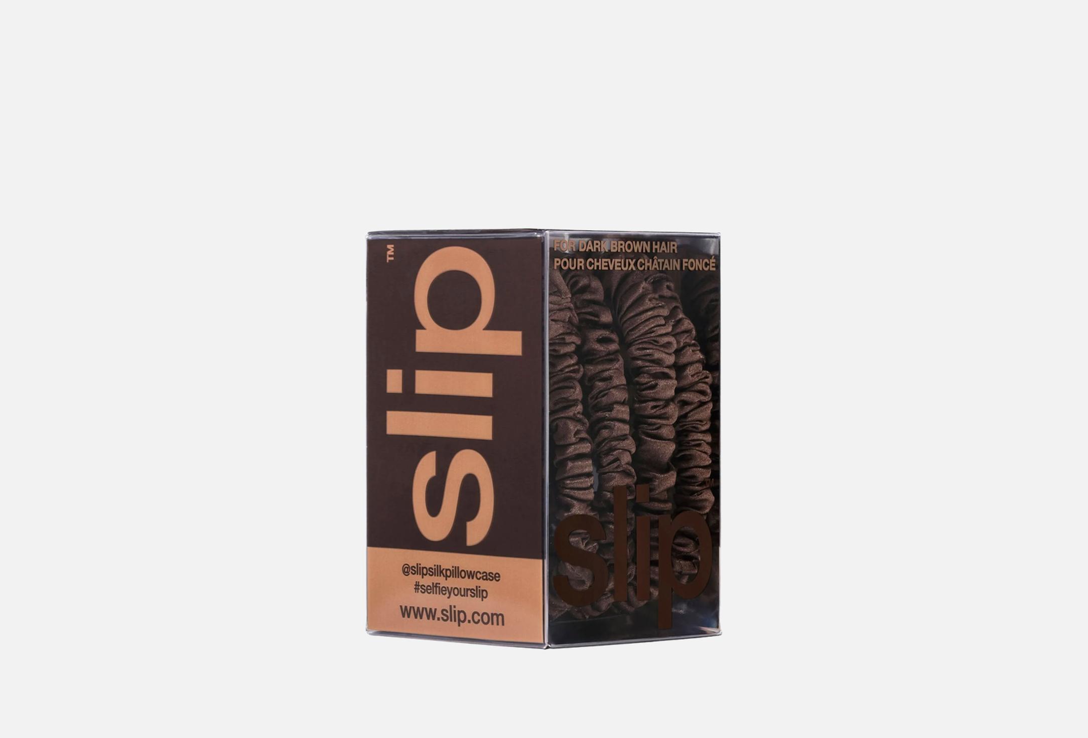Back to Bascis Skinny Scrunchies 3 DARK BROWN