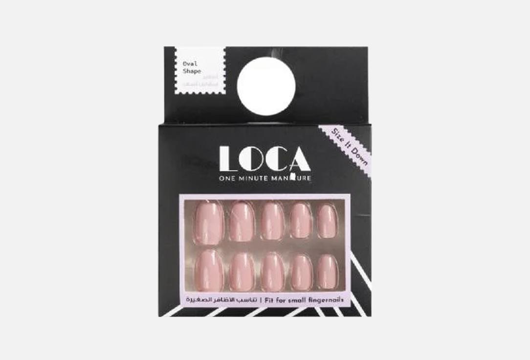 Loca Professional Small acrylic nails press on nails 01, Pink 5 g Loca Professional Small acrylic nails press on nails