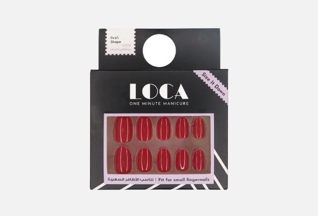 Loca Professional Small acrylic nails press on nails 04- Red 5 g Loca Professional Small acrylic nails press on nails