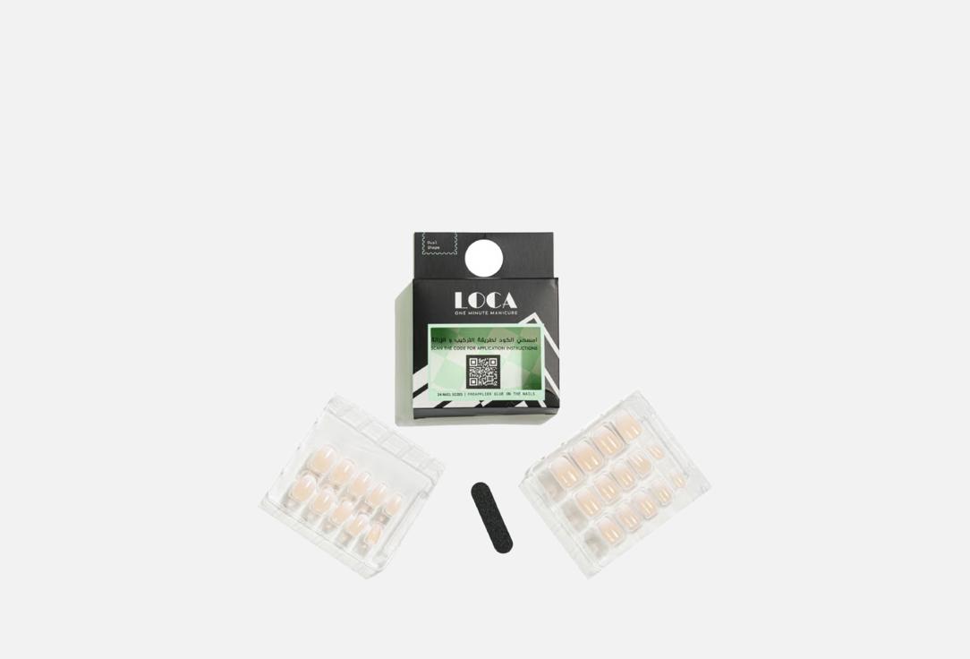 Loca Professional false nails press on nails 29, french ombreh 5 g Loca Professional false nails press on nails