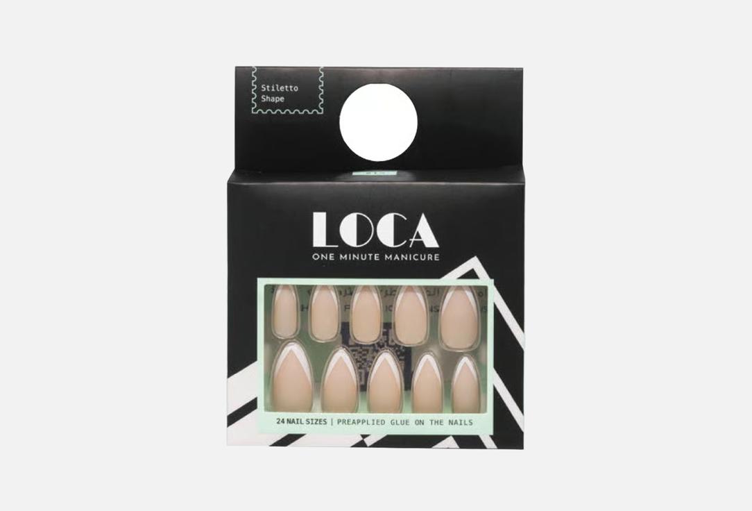 Loca Professional false nails press on nails 15, French stiltto 5 g Loca Professional false nails press on nails