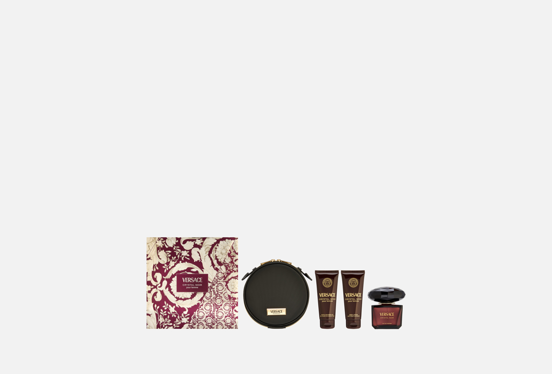 Versace Gift Set: Eau De Parfum, Bath & Shower Gel, Body Lotion Crystal Noir 3 pcs Versace Gift Set: Eau De Parfum, Bath & Shower Gel, Body Lotion Crystal Noir