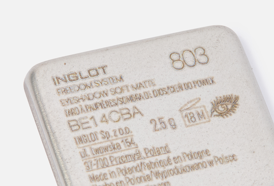 Inglot Pressed Soft Matte Eyeshadow Freedom System Eye Shadow Soft Matte
