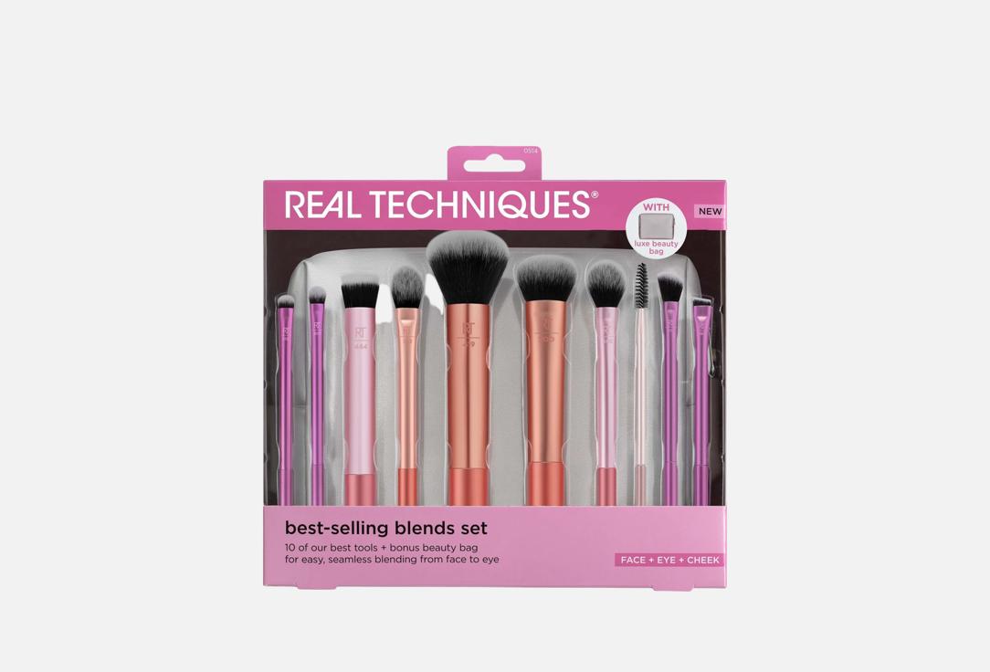 Real Techniques Complete face & eye brush blending kit Best-Selling Blends 11 pcs Real Techniques Complete face & eye brush blending kit Best-Selling Blends