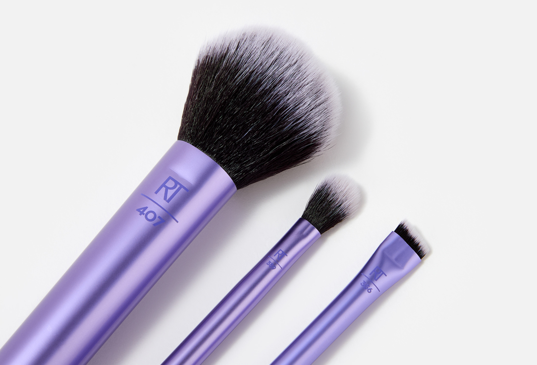 Real Techniques face & eye brush and sponge Set Midi Glow