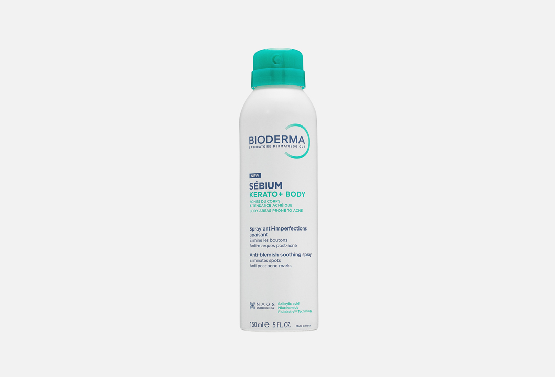 Bioderma Body anti‑blemish clarifying spray SEBIUM KERATO + BODY 150 ml Bioderma Body anti‑blemish clarifying spray SEBIUM KERATO + BODY