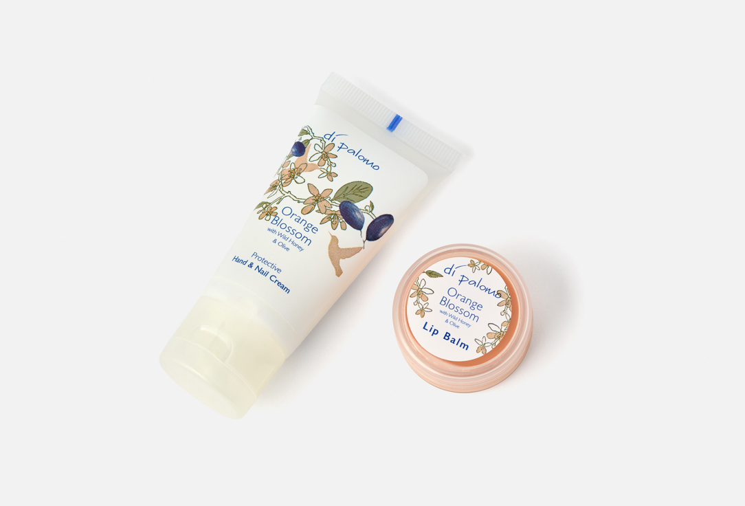 Di Palomo Lip Balm & Hand Cream Set Orange Blossom Handbag Essentials
