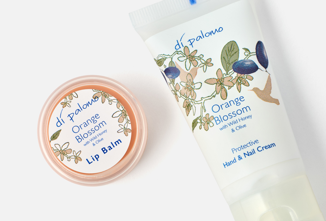 Di Palomo Lip Balm & Hand Cream Set Orange Blossom Handbag Essentials