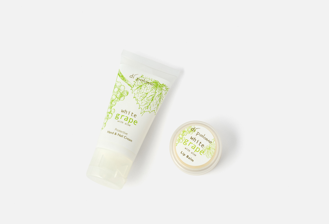 Di Palomo Lip Balm & Hand Cream Set White Grape Handbag Essentials