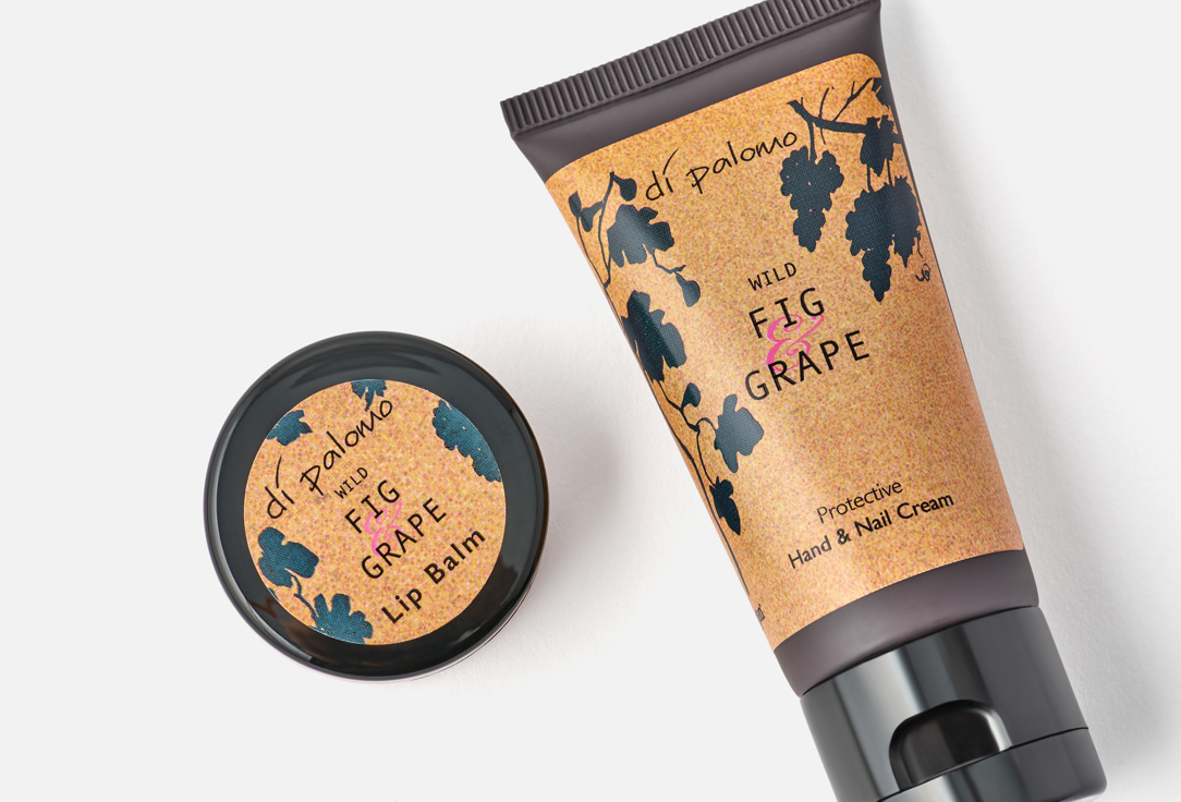 Di Palomo Lip Balm & Hand Cream Set Fig & Grape Handbag Essentials