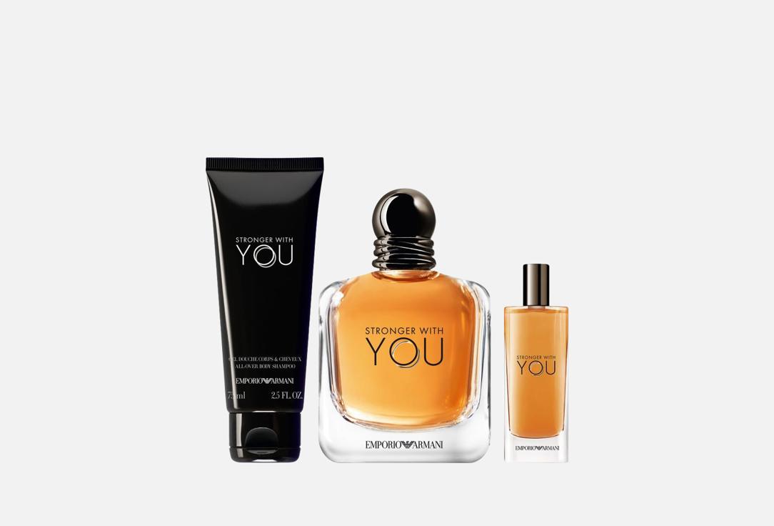 Armani Eau de Toilette and Shower Gel Set Stronger with you 3 pcs Armani Eau de Toilette and Shower Gel Set Stronger with you