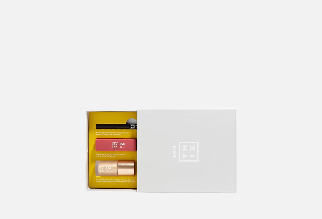 3INA Набор для макияжа лица THE SHINE O'CLOCK KIT