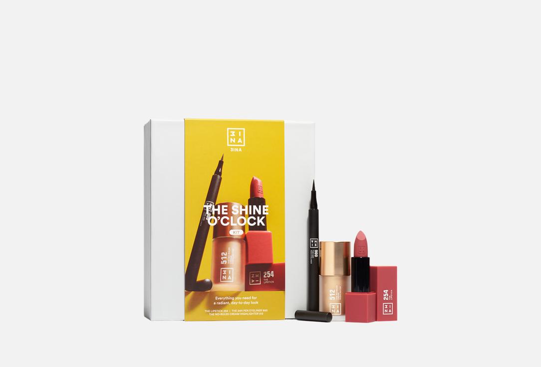 3INA Набор для макияжа лица THE SHINE O'CLOCK KIT