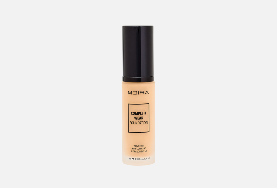 MOIRA Full-coverage long-wear liquid foundation Complete Wear 100, Light Ivory 1 pcs MOIRA Full-coverage long-wear liquid foundation Complete Wear