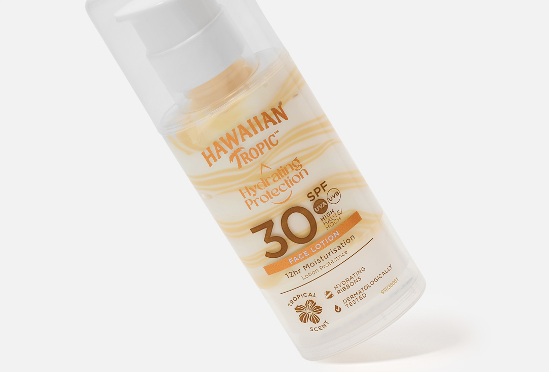 Hawaiian Tropic Sunscreen Lotion SPF 30 Hydrating Protection Face Lotion