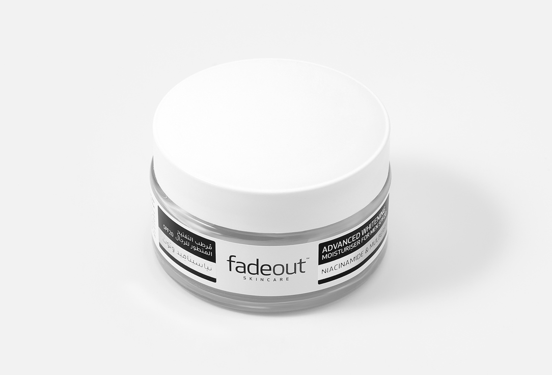 FADE OUT Moisturizing Face Cream SPF 20 Advanced Brightening Moisturiser for Men