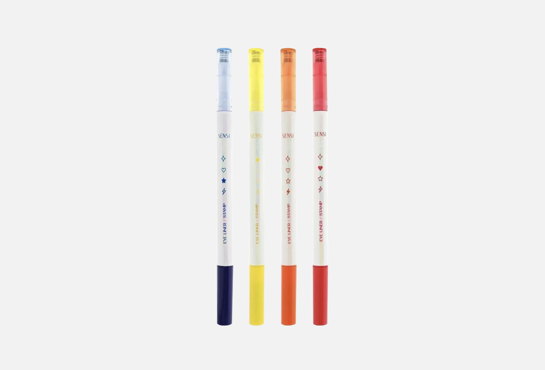 Playtime Stamp Eyeliner 4 Blue, Red, Yellow, Pink