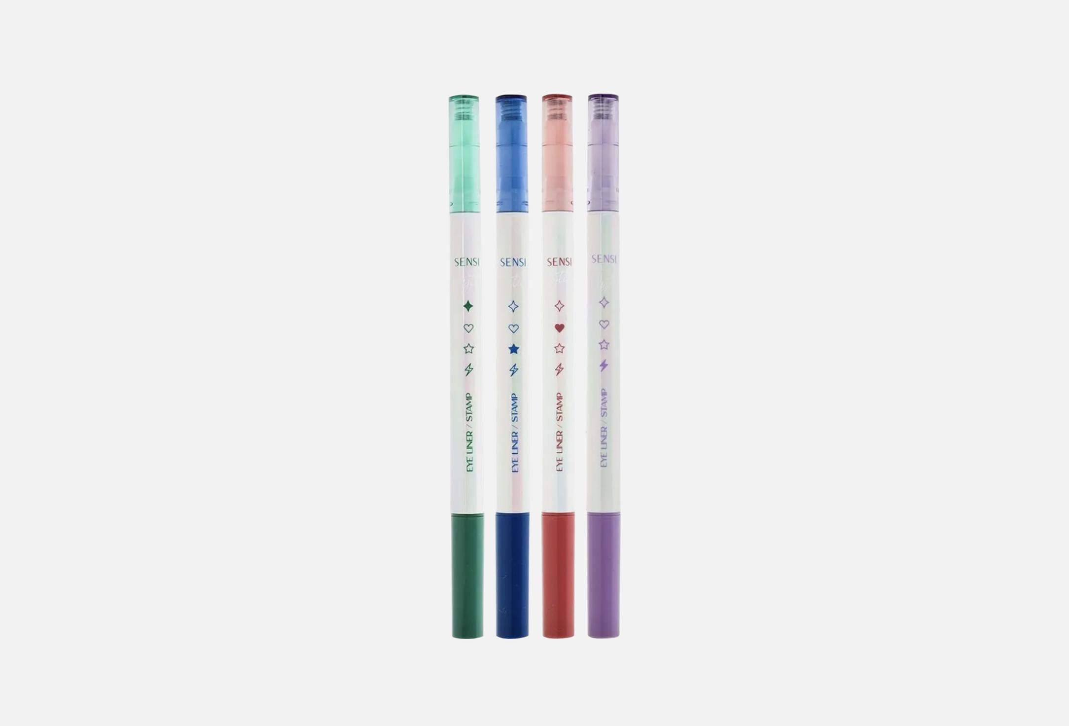 Playtime Stamp Eyeliner 4 Purple, Blue, Maroon, Green