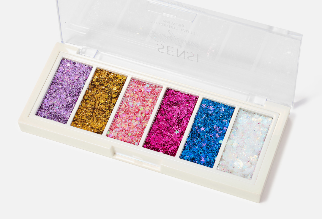 SENSI shimmer and matte eyeshadow palette Playtime The Confetti Palette