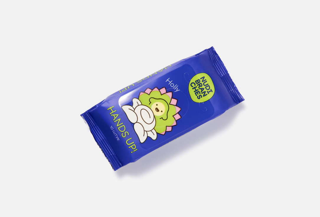 Nudibranches HANDS UP! lollypop flavor antibacterial baby wet wipes HANDS UP! lollypop flavor 10 pcs Nudibranches HANDS UP! lollypop flavor antibacterial baby wet wipes HANDS UP! lollypop flavor
