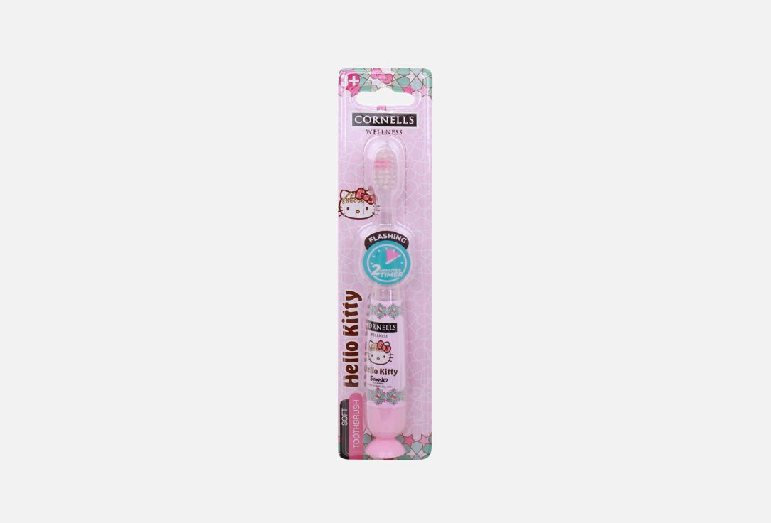 CORNELLS Kids Toothbrush with Timer Hello Kitty 1 pcs CORNELLS Kids Toothbrush with Timer Hello Kitty