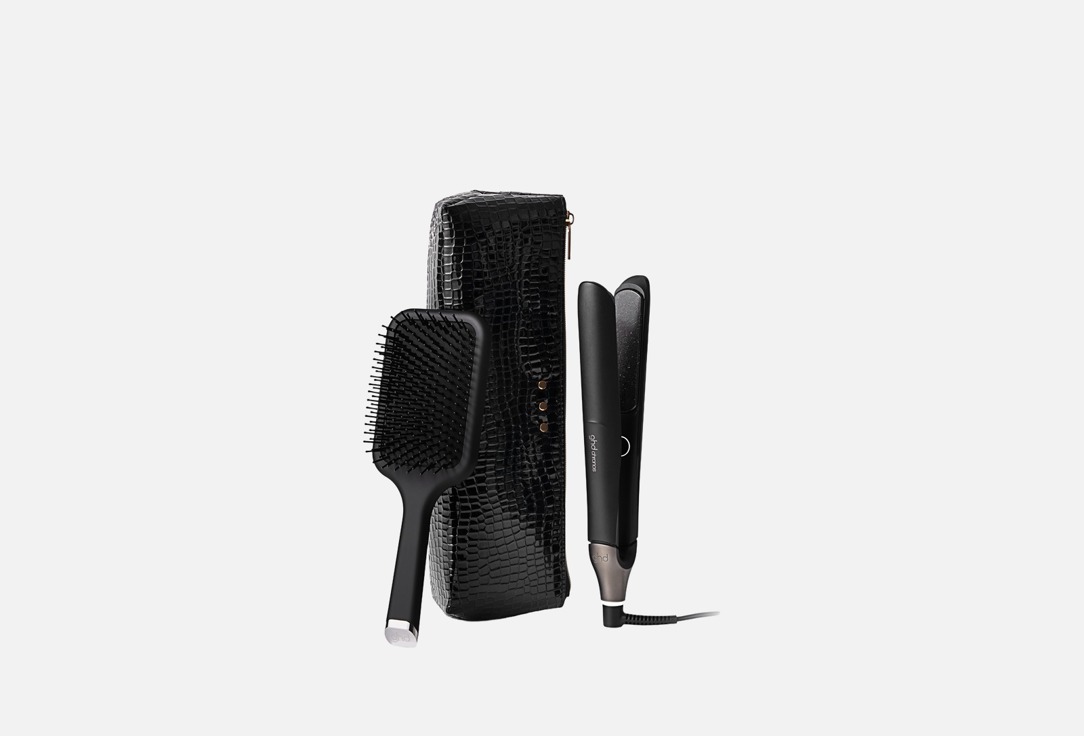 GHD Gift Set: Hair Straightener, Paddle Brush, Bag CHRONOS