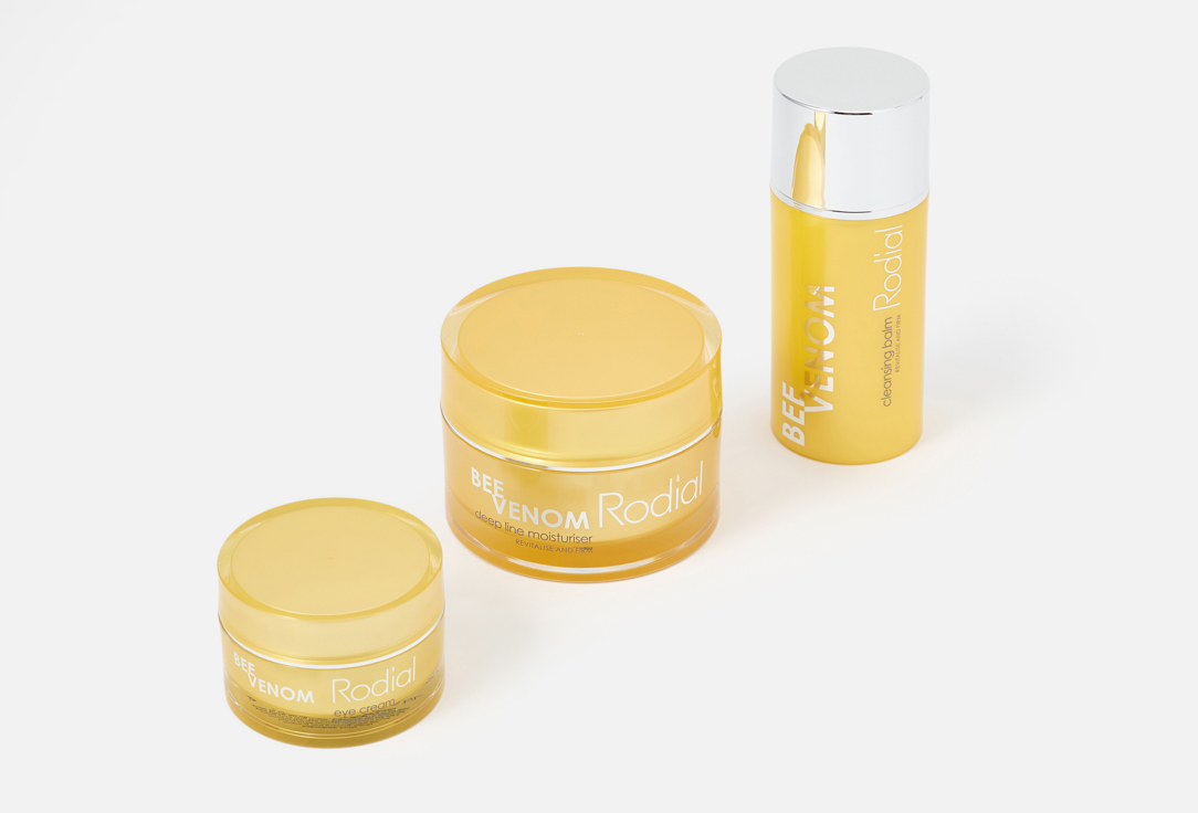 RODIAL Gift Set: Cleanser, Moisturizer, Eye Cream Bee Indulgence Edit 3 pcs RODIAL Gift Set: Cleanser, Moisturizer, Eye Cream Bee Indulgence Edit