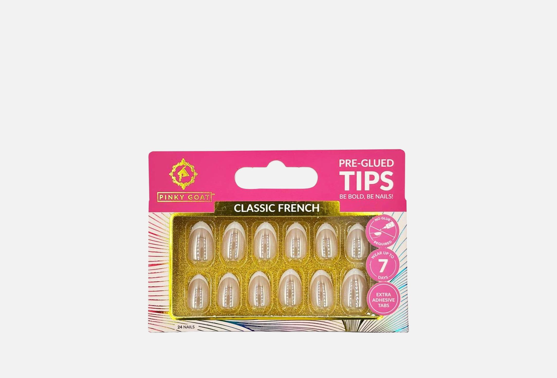 Pre-Glued Tips 24 Classic french