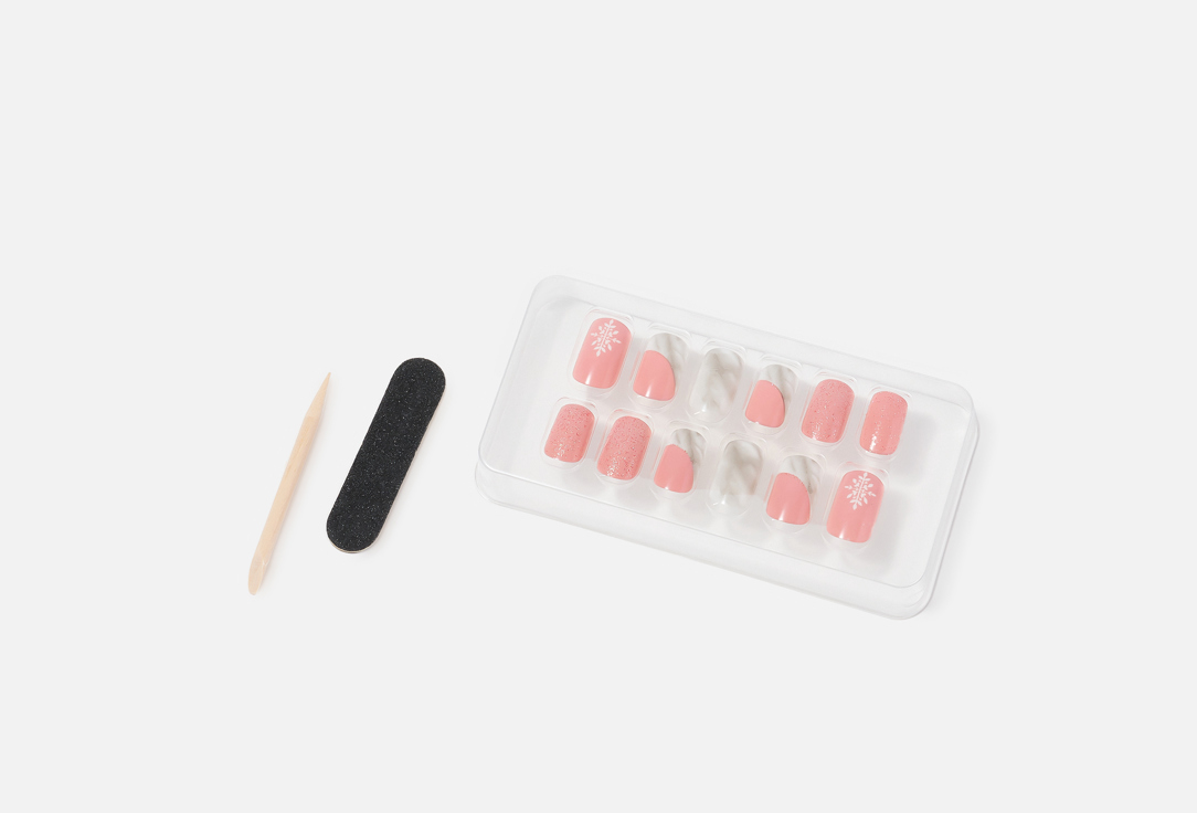 PINKY GOAT Press On Nails Pre-Glued Tips Rose dream 24 pcs PINKY GOAT Press On Nails Pre-Glued Tips
