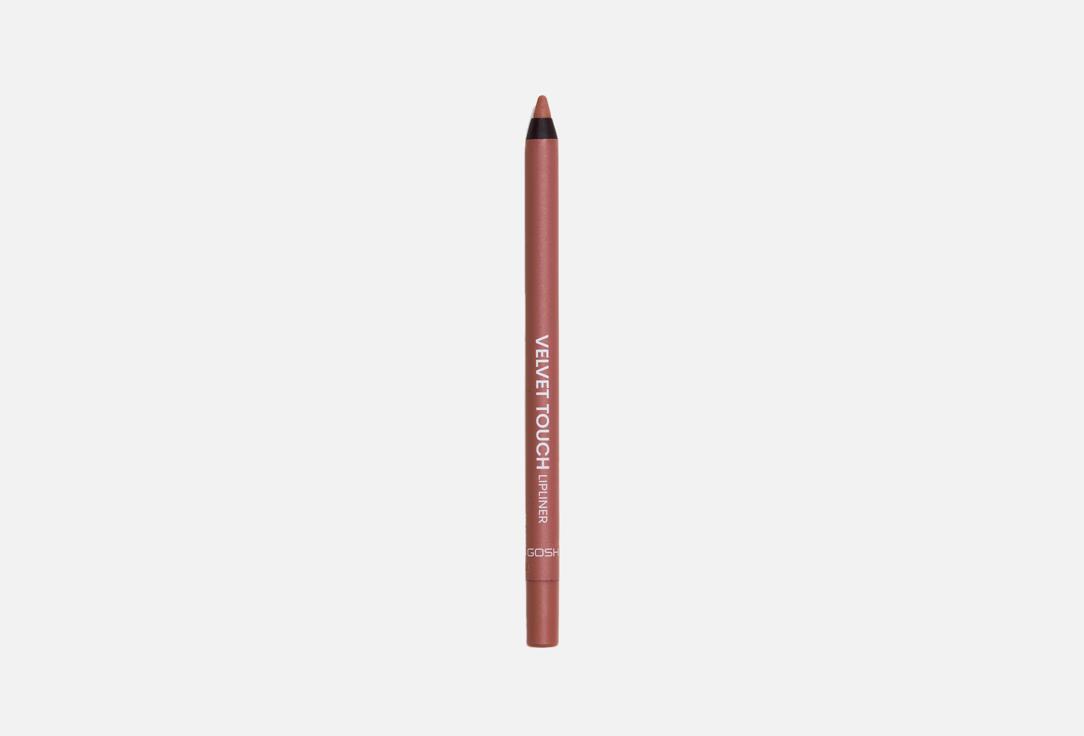 Gosh Waterproof long-wear lip liner pencil Velvet Touch Lipliner Waterproof 014, Chocolate kiss 1.2 g Gosh Waterproof long-wear lip liner pencil Velvet Touch Lipliner Waterproof