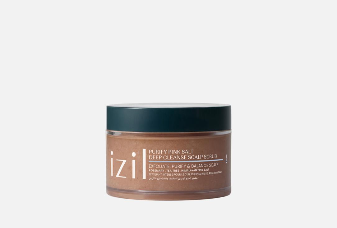 Izil Beauty Скраб для кожи головы Purify Pink Salt Deep Cleanse Scalp Scrub