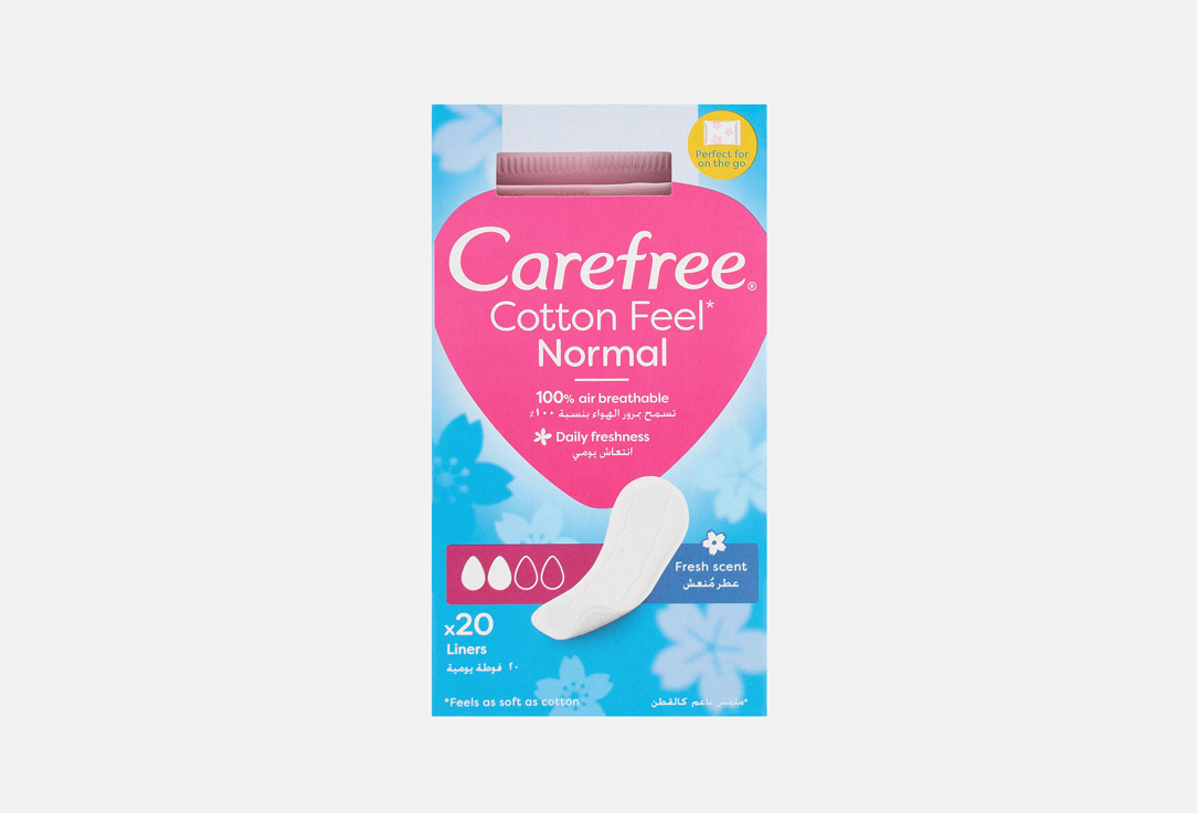 Carefree Panty Liners Cotton Feel Normal