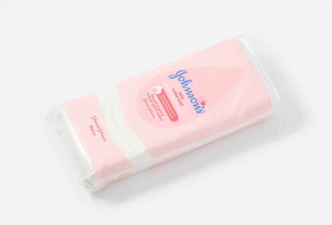 Johnson & Johnson Cotton Pads Pure Pre-Cut Cotton Wool 80 g Johnson & Johnson Cotton Pads Pure Pre-Cut Cotton Wool