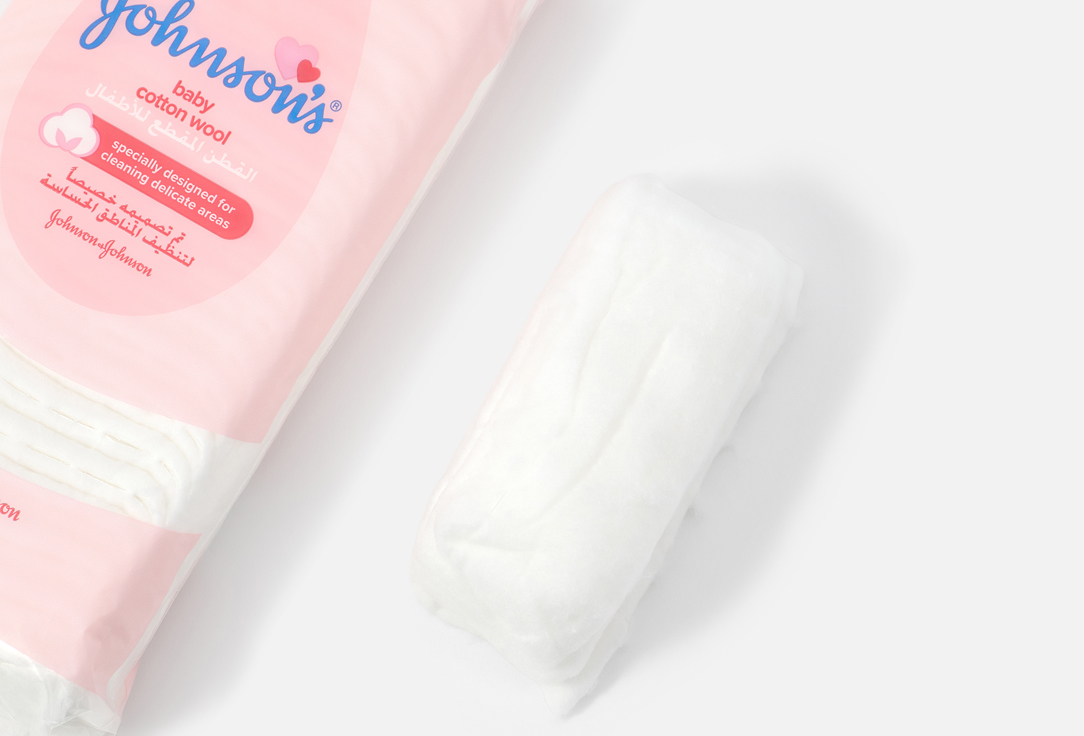 Johnson & Johnson Cotton Pads Pure Pre-Cut Cotton Wool 80 g Johnson & Johnson Cotton Pads Pure Pre-Cut Cotton Wool